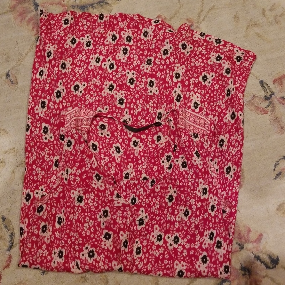 Zara floral dress undone sleevless